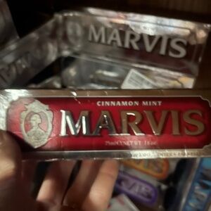 New Marvis toothpaste, Marvis Cinnamon Mint toothpaste,Italian Marvis red no box